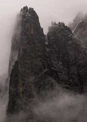 Cathedral Rocks in Mist