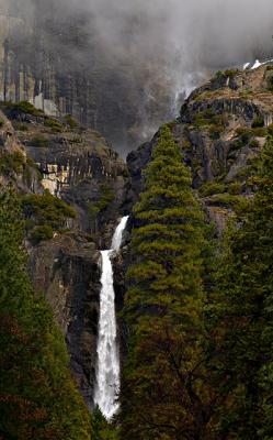 At the base of Yosemite Falls