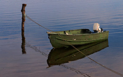 Boat on Fogeron's Cove, Isle Madame