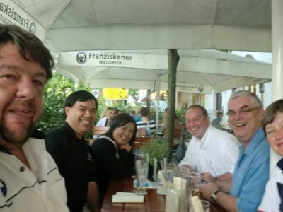 Ian, David, Rita, me and Joy with Tomas