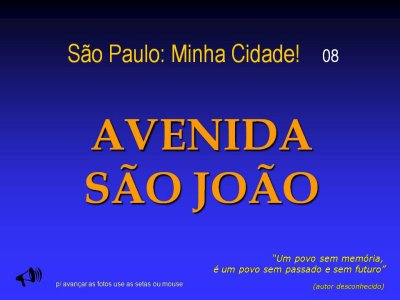 Avenida So Joo - So Paulo, capital