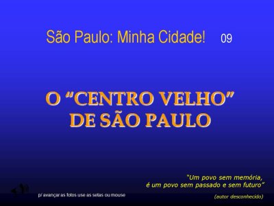 Centro Velho de So Paulo
