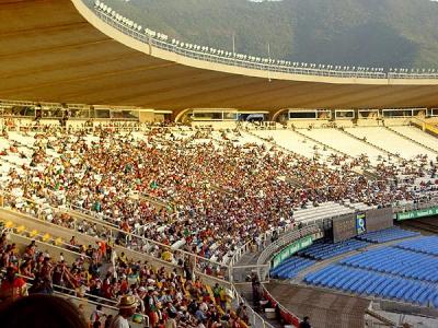 Cerca de 10 mil torcedores foram ao Maracan