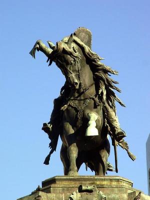 A Esttua equestre de Dom Pedro I - detalhe