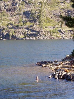 Big lake, few people :)