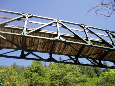 Swimming below the Foot Bridge