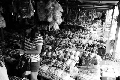Vegetables stall in Kundasang, Sabah.