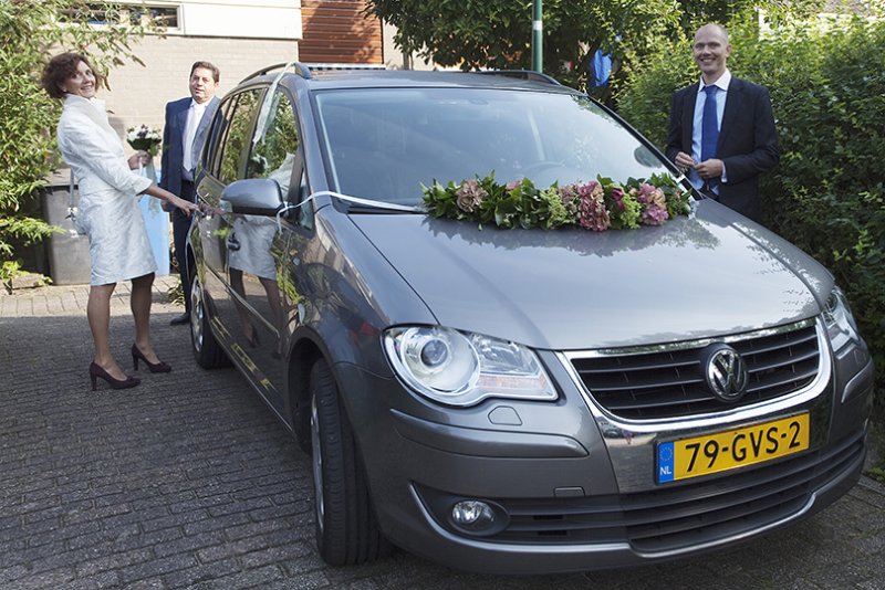 The wedding car