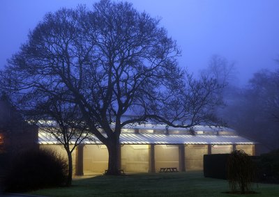 Fives Court at dusk