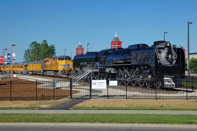 Union Pacific 'Home Plate' train display at CWS