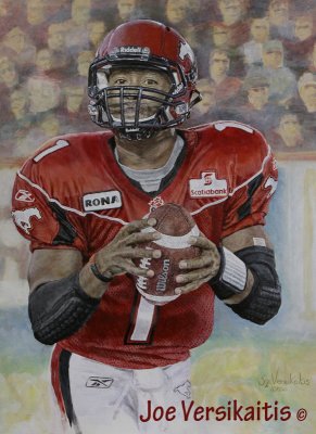 A painting of Henry Burris - by Joe Versikaitis