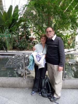 Sue and Dave and the terrapin pool, Estacion de Atocha
