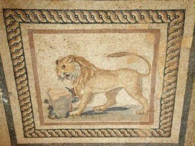 Ephesus recently excavated terrace - mosaic floor