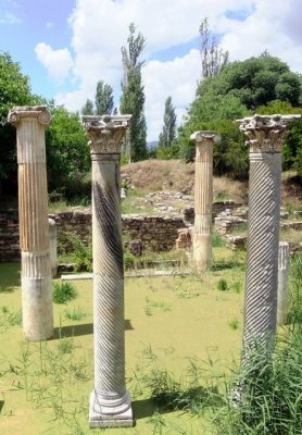 Aphrodisias, curly columns