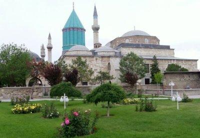 Mevlana Museum, relics of Rumi 13th century founder of the dervish sect of spiritual union and universal love