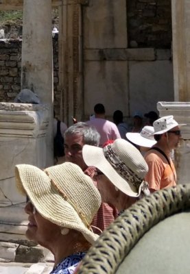 Treasures of Turkey - hatted ladies at Ephesus