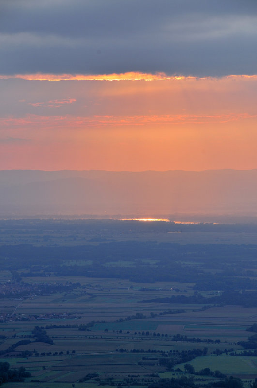 lever de soleil sur la plaine dAlsace