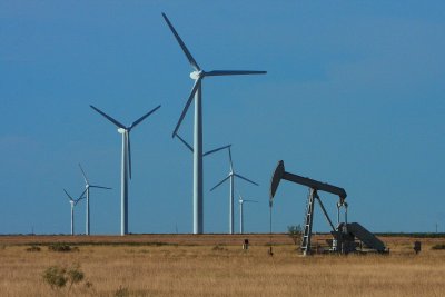 oil well with turbines