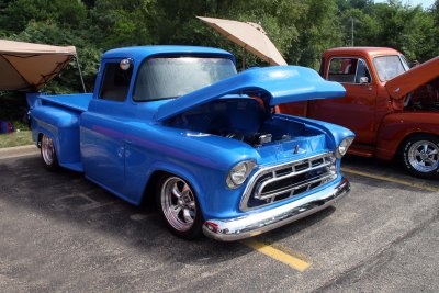 Bright Blue and Copper Pickups