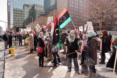 Manifestation en faveur de la dmocratie en Libye / Demonstration for Democracy in Libya, Ottawa