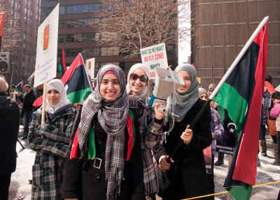 Manifestation en faveur de la dmocratie en Libye / Demonstration for Democracy in Libya, Ottawa