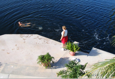 Swimming in the canal