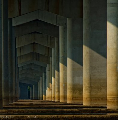 Under the Clarksville Bridge