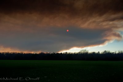 Smoke from Dismal Swamp Fire