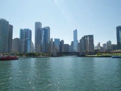 Chicago skyline from the pier