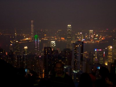 The sun sets over HK