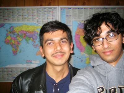 Bala and I conquer the world map