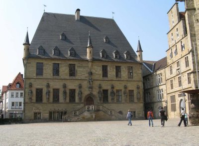 Rathaus Osnabrück, start Wittekindsweg