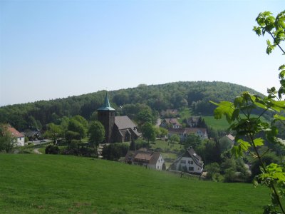 Uitzicht op Bergkirchen vanaf Wittekindsweg