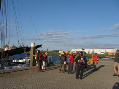 De haven van het NIOZ op Texel