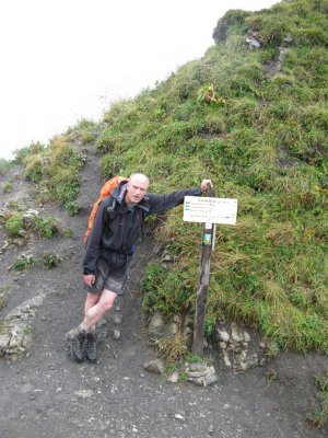 Gijs op de Col de Bise