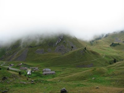 terugblik naar Chalets de Bise