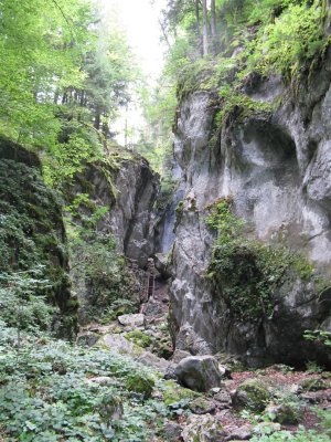 sortie supérieure des gorges