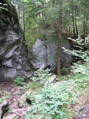 sortie supérieure des gorges