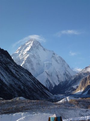 K2, 8611 meter,  vanuit Concordia