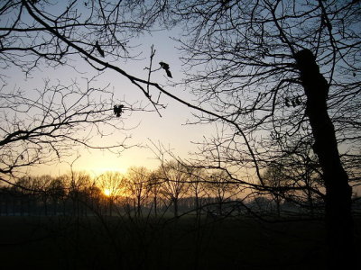 zonsondergang bij Putten