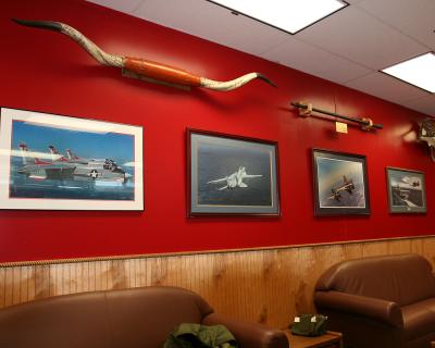 Wall in the Pilots Ready Room