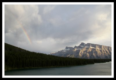 Rainbow and Mount Rundle 2