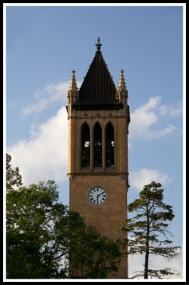 Campanile Tower Framed in Trees