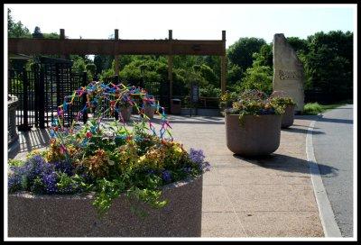 Rieman Gardens Sign and Planters