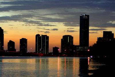 burnt orange skyline