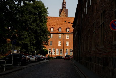 Street near cathedral, Lübeck