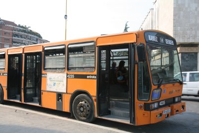 A City Bus, taken straight from Rome streets