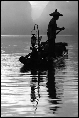 The Cormorant Fisherman #1BW, Guangxi 2006.jpg