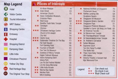 SilverseaSingapore MapLegend Places