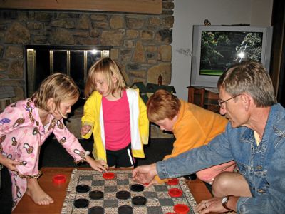 A Serious Checkers Game